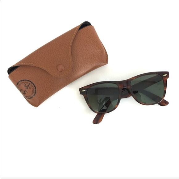 MISSING Bausch & Lomb VINTAGE wayfarer rayban brown tortoiseshell RARE - Picture 2 of 7